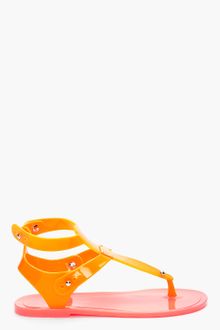 Marc By Marc Jacobs Orange Jelly Sandals - Lyst