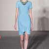 Matthew Williamson Fall 2012 Short Blue Formal Dress with Appliquéd Neckline and Hem Cutouts in Blue - Lyst
