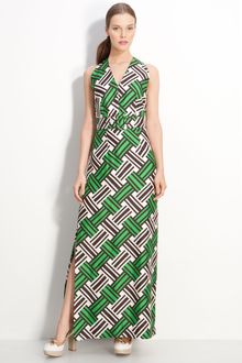 Milly Caroline Belted Maxi Dress - Lyst