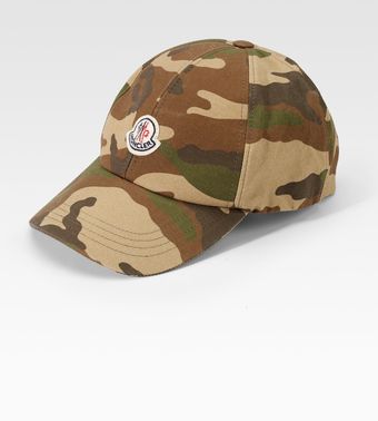 Moncler Camo Baseball Hat - Lyst