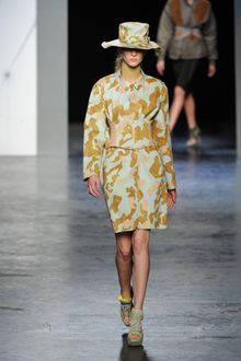 Acne Fall 2012 Military Print Corset-Shirt WIth Wide Sleeves - Lyst