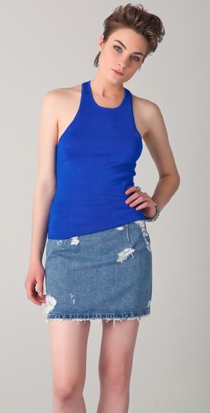 Acne Anita Underwear Tank in Blue - Lyst