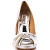 Badgley Mischka Gylda  White Satin in White - Lyst