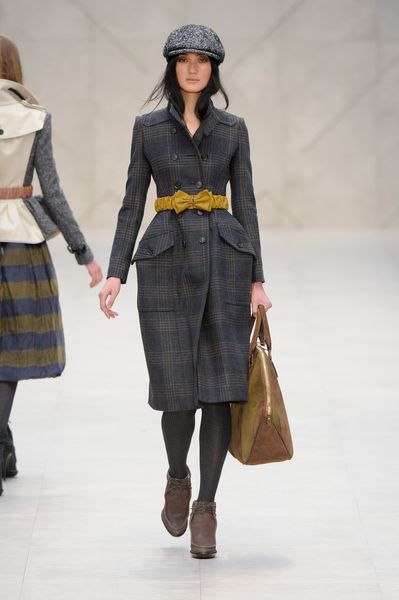 Burberry Prorsum Fall 2012 Brown Suede Heeled Ankle LaceUp Boots in Brown - Lyst