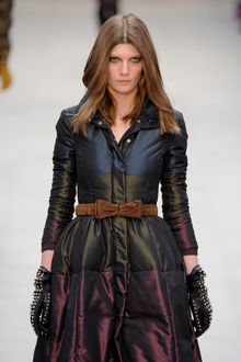 Burberry Prorsum Fall 2012 Ruched Bow Detail Belt  - Lyst