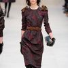 Burberry Prorsum Fall 2012 Ruched Bow Detail Belt in Brown - Lyst