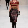Burberry Prorsum Fall 2012 Ruched Bow Detail Belt in Brown - Lyst