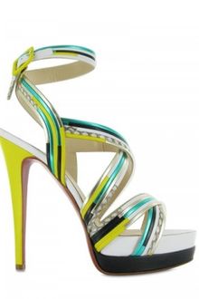 Christian Louboutin 140mm Meteorita Kid Cobra Sandals - Lyst
