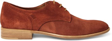 Folk Finlay Suede Derby Shoes in Red for Men - Lyst