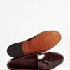 Bass Weejuns Burgundy Leather Leyton Fringe Loafers in Purple for Men (burgundy) - Lyst
