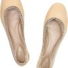 Chloé Crochet and Beadtrimmed Leather Ballet Flats in Beige (nude) - Lyst