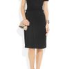 Maison Martin Margiela PleatedSkirt Jersey And CottonBlend Dress in Black - Lyst