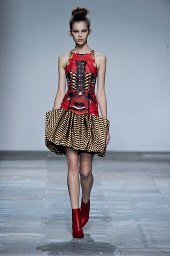 Mary Katrantzou Fall 2012 Magic Eye Godet Dress - Lyst