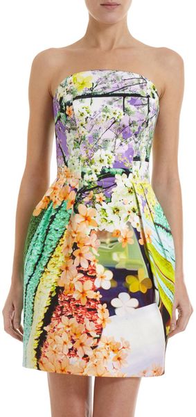 Mary Katrantzou Balalaika Strapless Puff Dress - Lyst