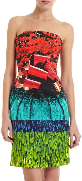 Mary Katrantzou Flower Bow Print Dress - Lyst