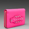 Mcq By Alexander Mcqueen Mcq By Alexander Mcqueen Collar Stud Wallet in Pink (neon pink) - Lyst
