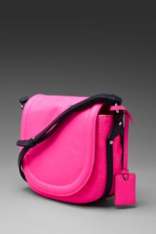 McQ by Alexander McQueen Mcq By Alexander Mcqueen Amwell Mini Crossbody in Neon Pink/navy - Lyst