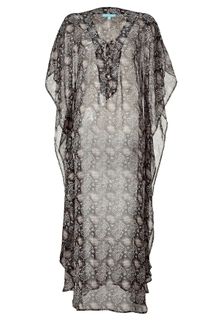 Melissa Odabash Python Print Silk Coleen Caftan - Lyst