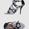 Nicole Brundage Highheeled Sandals in Gray (grey) - Lyst