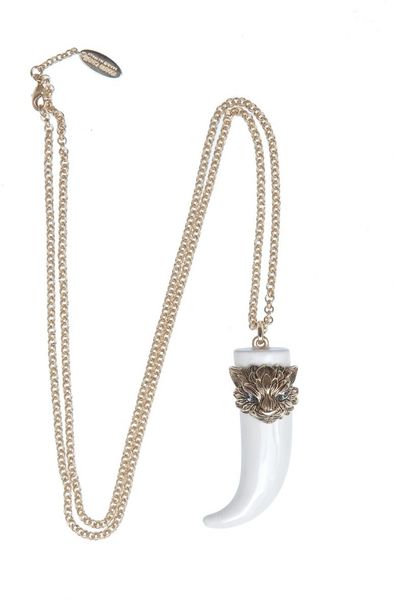 Roberto Cavalli Parrot and Horn Necklace in Purple - Lyst