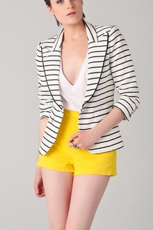Smythe Piped One Button Blazer - Lyst