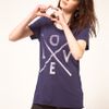Zoe Karssen Love Cross T Shirt in Purple (navy) - Lyst