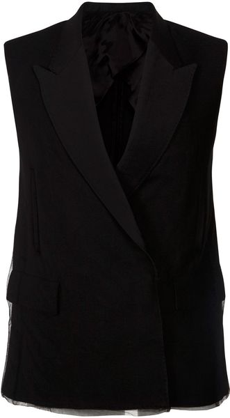 Acne Tracey Tulle Waistcoat - Lyst