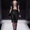 Alberta Ferretti Fall 2012 Woven Pencil Skirt  in Black - Lyst