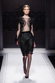 Alberta Ferretti Fall 2012 Woven Pencil Skirt  - Lyst
