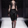 Alberta Ferretti Fall 2012 Woven Pencil Skirt  in Black - Lyst