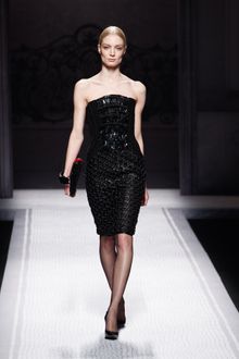 Alberta Ferretti Fall 2012 Sleeveless Woven Cocktail Dress - Lyst
