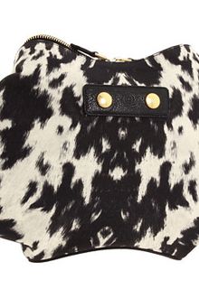 Alexander McQueen De-manta Clutch in Peppered Pony Print - Lyst