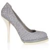 Alexander Wang Aida Perch Pumps in Blue (white) - Lyst