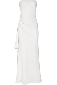 Amanda Wakeley Ruffled Silk-cady Gown - Lyst