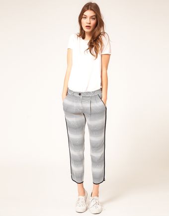  Asos Striped Trousers with Piping 