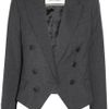 By Malene Birger Woolblend Twill Jacket in Gray - Lyst