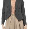 By Malene Birger Woolblend Twill Jacket in Gray - Lyst