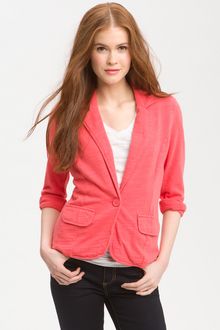 Caslon® One Button Knit Jacket - Lyst