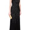 Elie Saab Backless Sequin Gown in Black (red) - Lyst