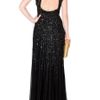 Elie Saab Backless Sequin Gown in Black (red) - Lyst