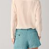 Equipment Meredyth Contrast Blouse in Beige - Lyst
