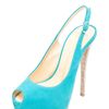 Giuseppe Zanotti Sling Back Cork Pump in Turquoise in Blue (coral) - Lyst