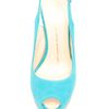 Giuseppe Zanotti Sling Back Cork Pump in Turquoise in Blue (coral) - Lyst