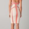 Hervé Léger Piped Bandage Dress in Pink - Lyst