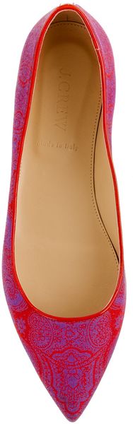 J.Crew Viv Printed Flats - Lyst