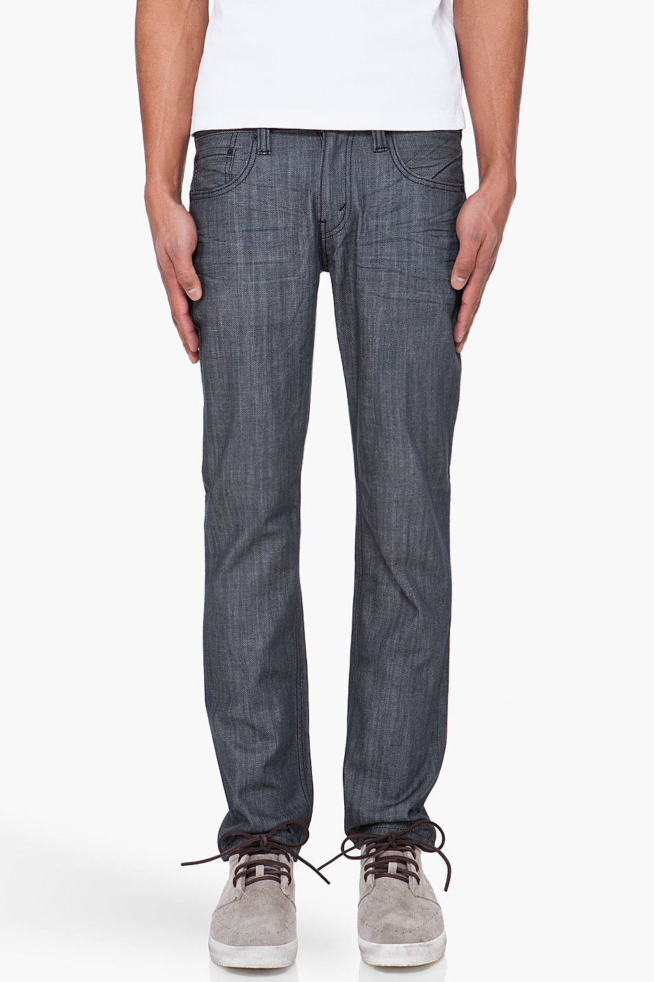 Levi's Charcoal Melange Skinny Jeans in Gray for Men (charcoal) Lyst