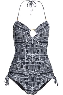 Mara Hoffman Printed Halterneck Swimsuit - Lyst