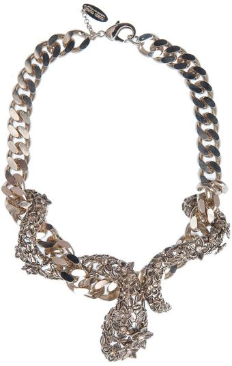 Roberto Cavalli Flower and Snake Necklace - Lyst