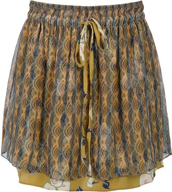 Suno Orchid Stripes Skirt - Lyst