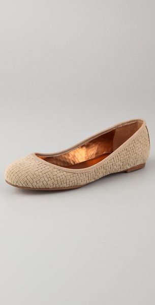 Twelfth Street By Cynthia Vincent Sage Suede Ballet Flats in Brown (nude) - Lyst